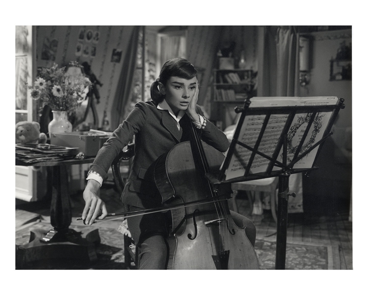 Audrey Hepburn's Personally Owned Photo From ''Love in the Afternoon'' -- Measures 15'' x 11''